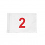 Set de 9 banderas numeradas sistema de tubo para varillas 1,3cm Ø