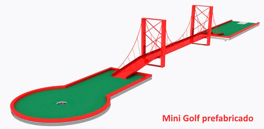 miniGOLF prefabricado